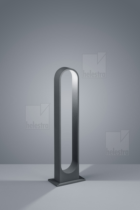 Helestra DRY  Pollerleuchte Aluminium graphit
