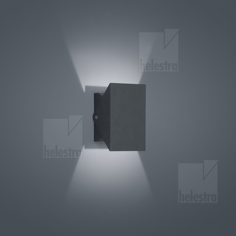 Helestra FREE  applique aluminium graphite