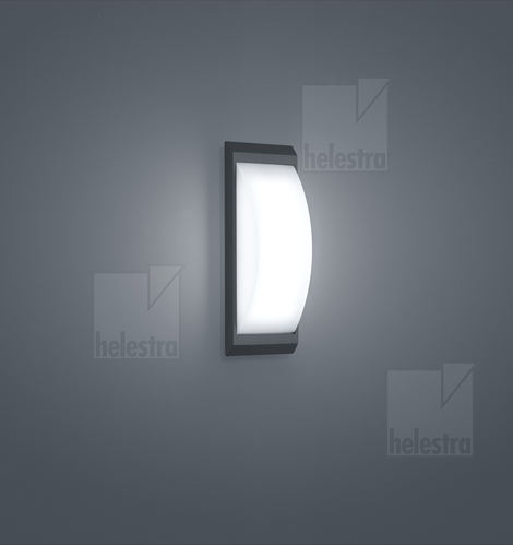 Helestra KAPO  Wandleuchte Aluminium graphit