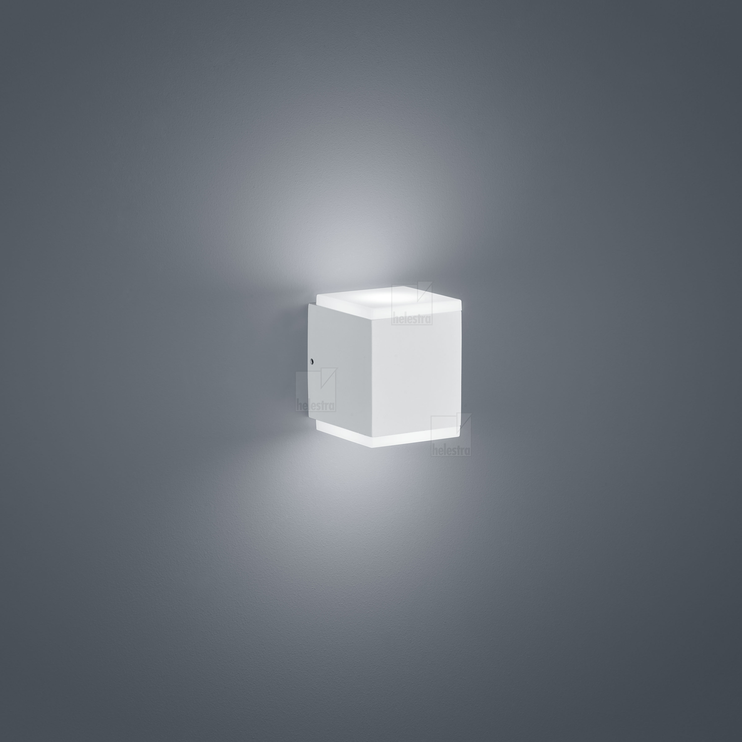 Helestra KIBO  lampada a parete alluminio bianco opaco