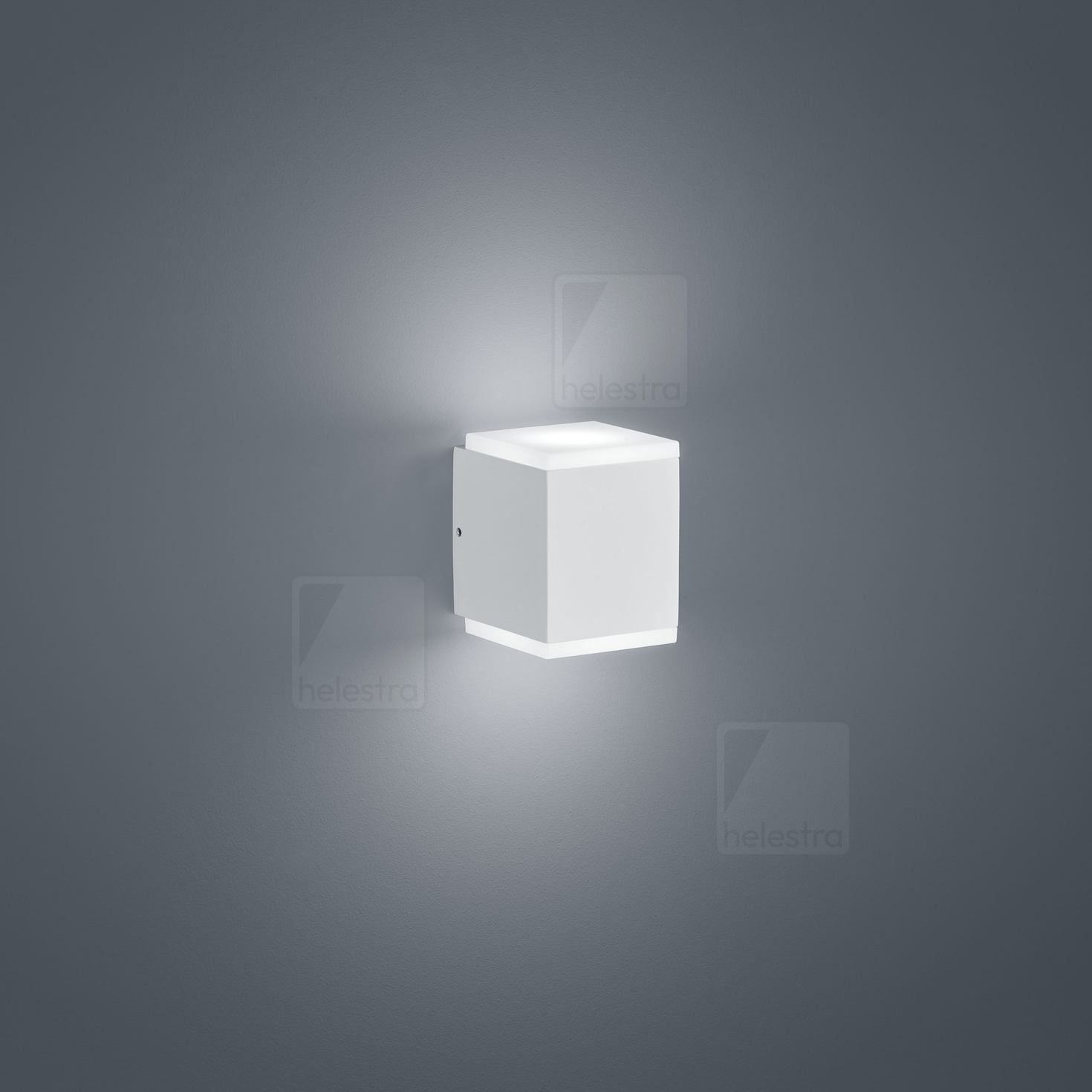 Helestra KIBO  applique aluminium blanc mat