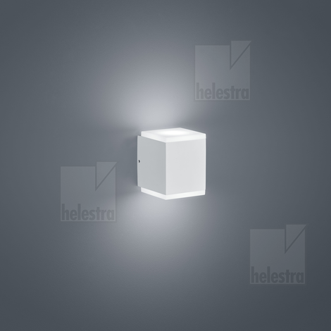 Helestra KIBO  Wandleuchte Aluminium mattweiß