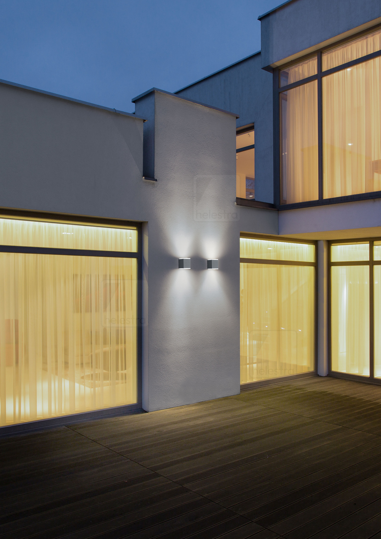 Helestra KIBO  wall luminaire aluminium graphite