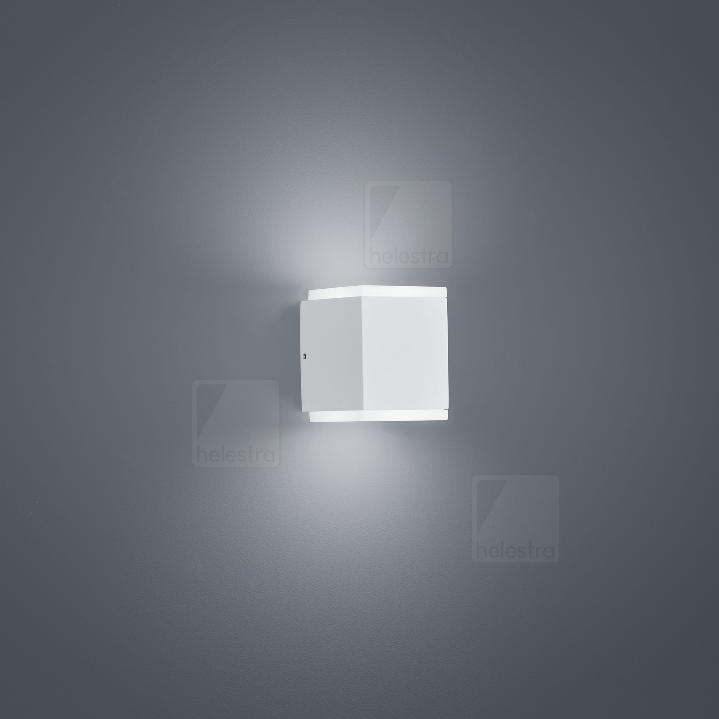 Helestra KIBO  applique aluminium blanc mat
