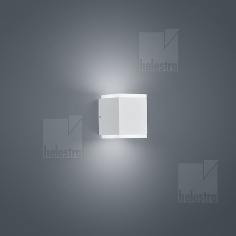 Helestra KIBO  applique aluminium blanc mat