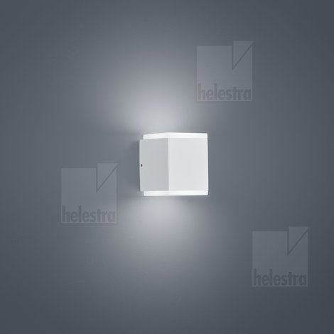 Helestra KIBO  applique aluminium blanc mat