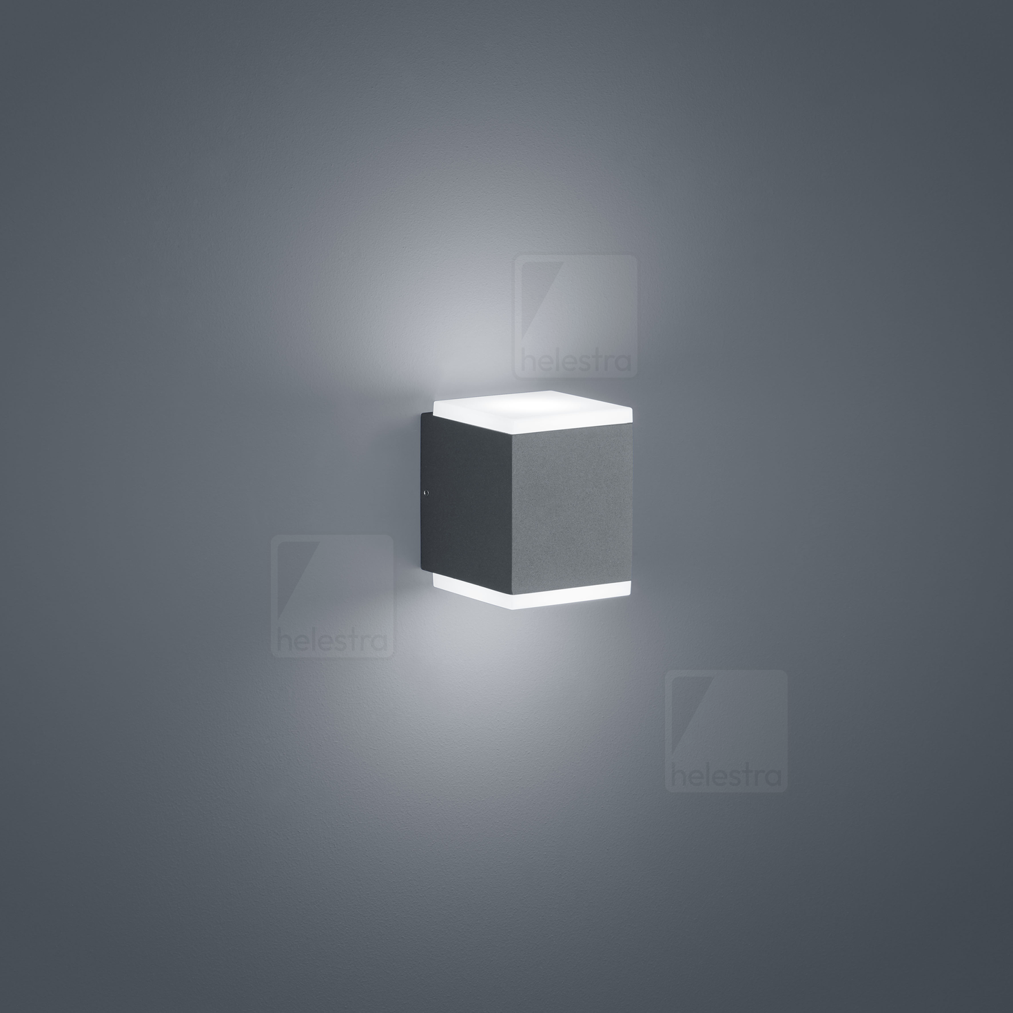 Helestra KIBO  Wandleuchte Aluminium graphit