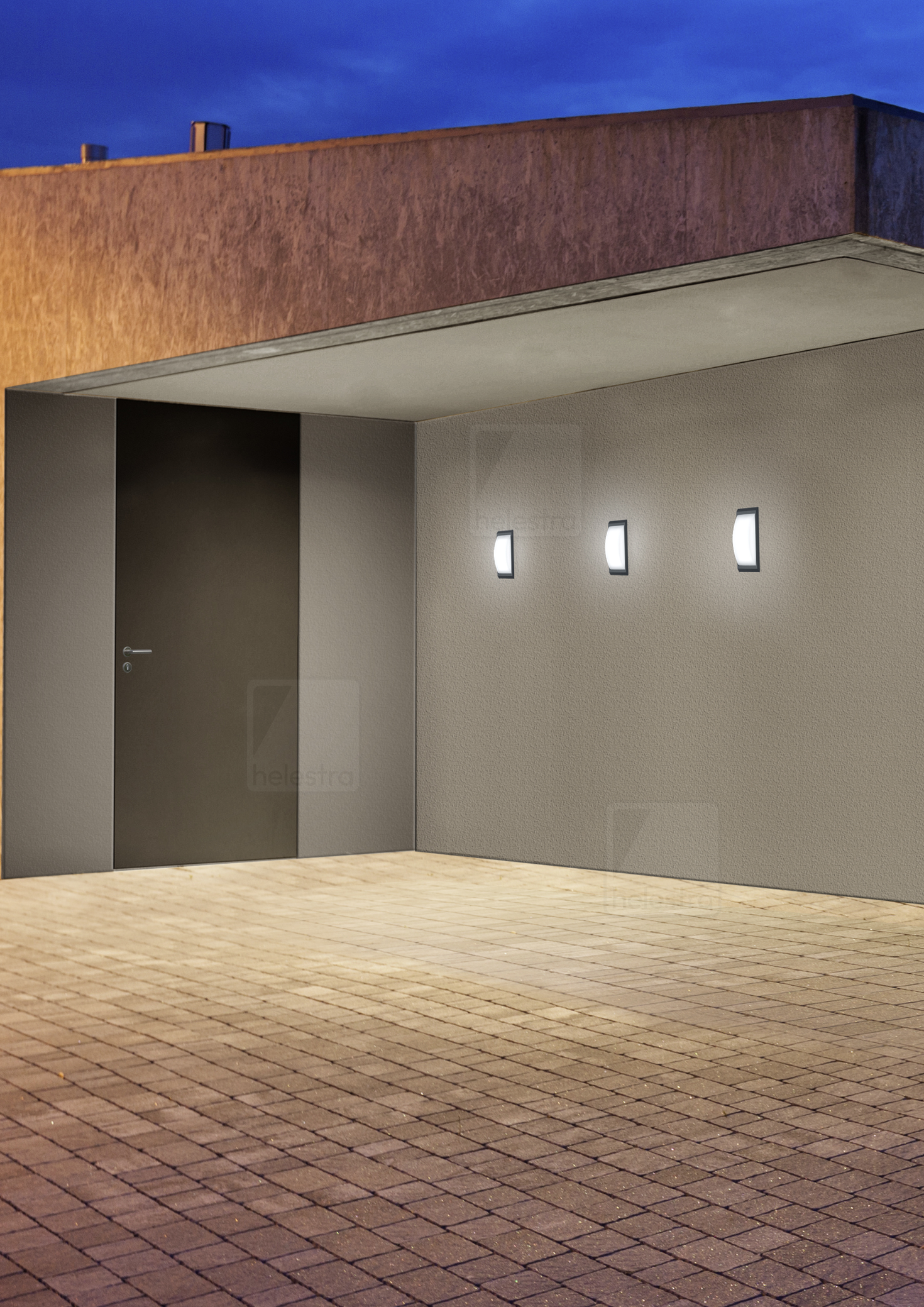 Helestra KAPO  applique aluminium graphite