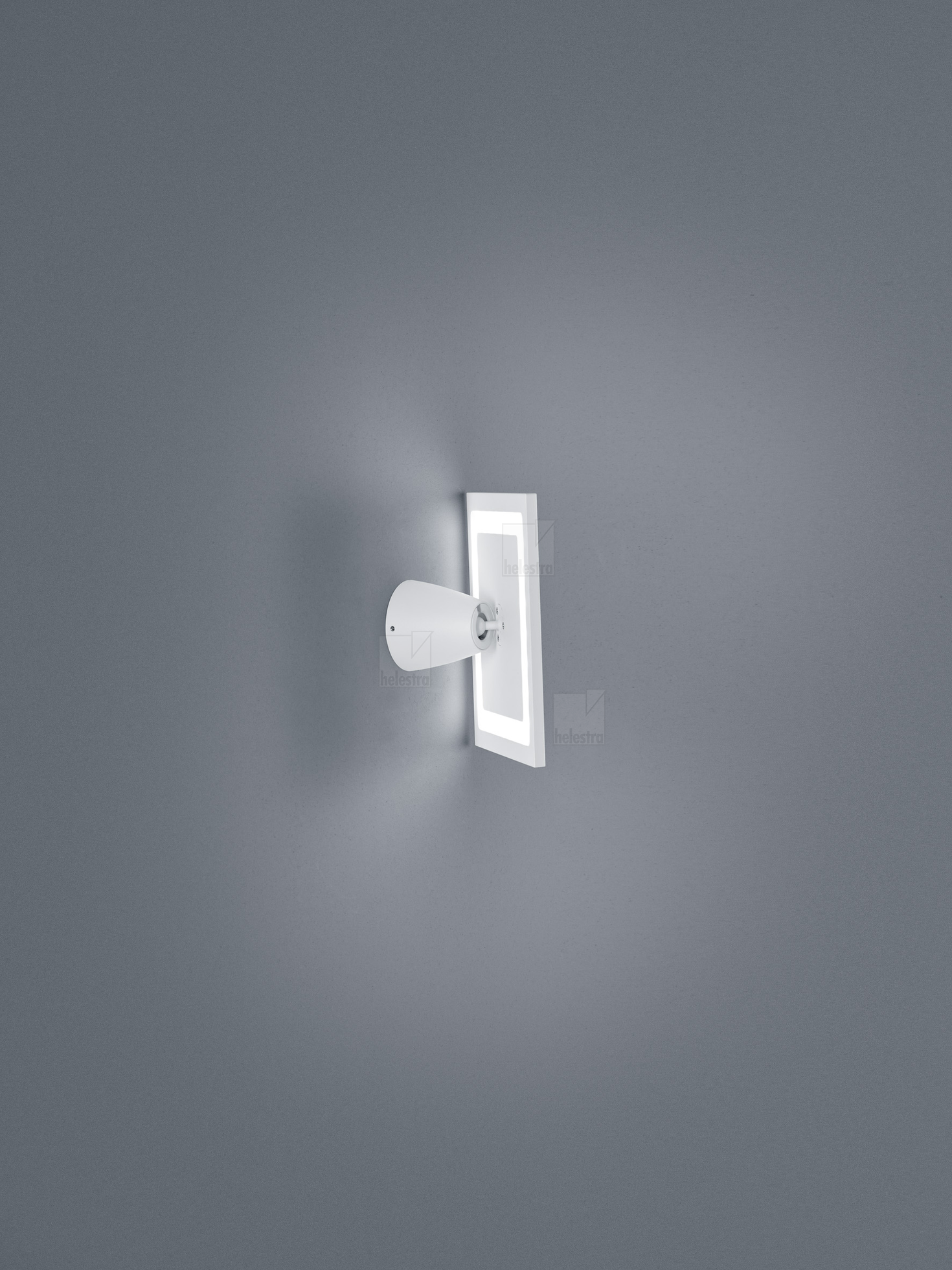 Helestra META  Wandleuchte Aluminium mattweiß