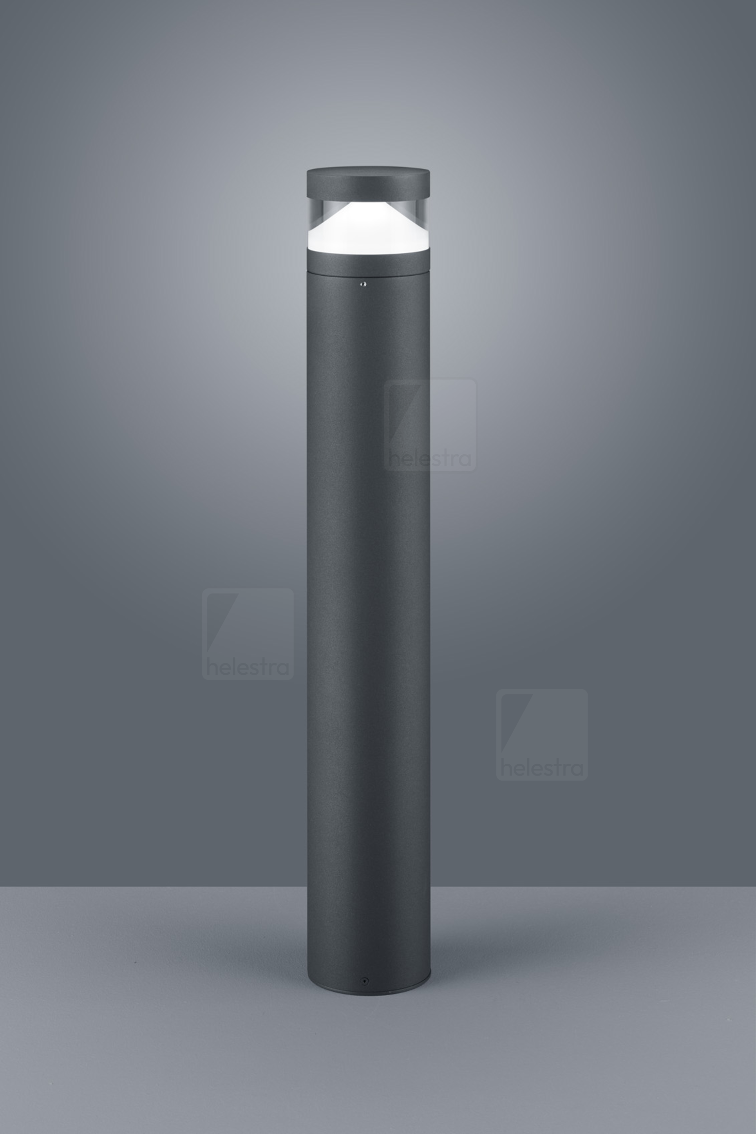 Helestra MONO  borne lumineuse aluminium graphite