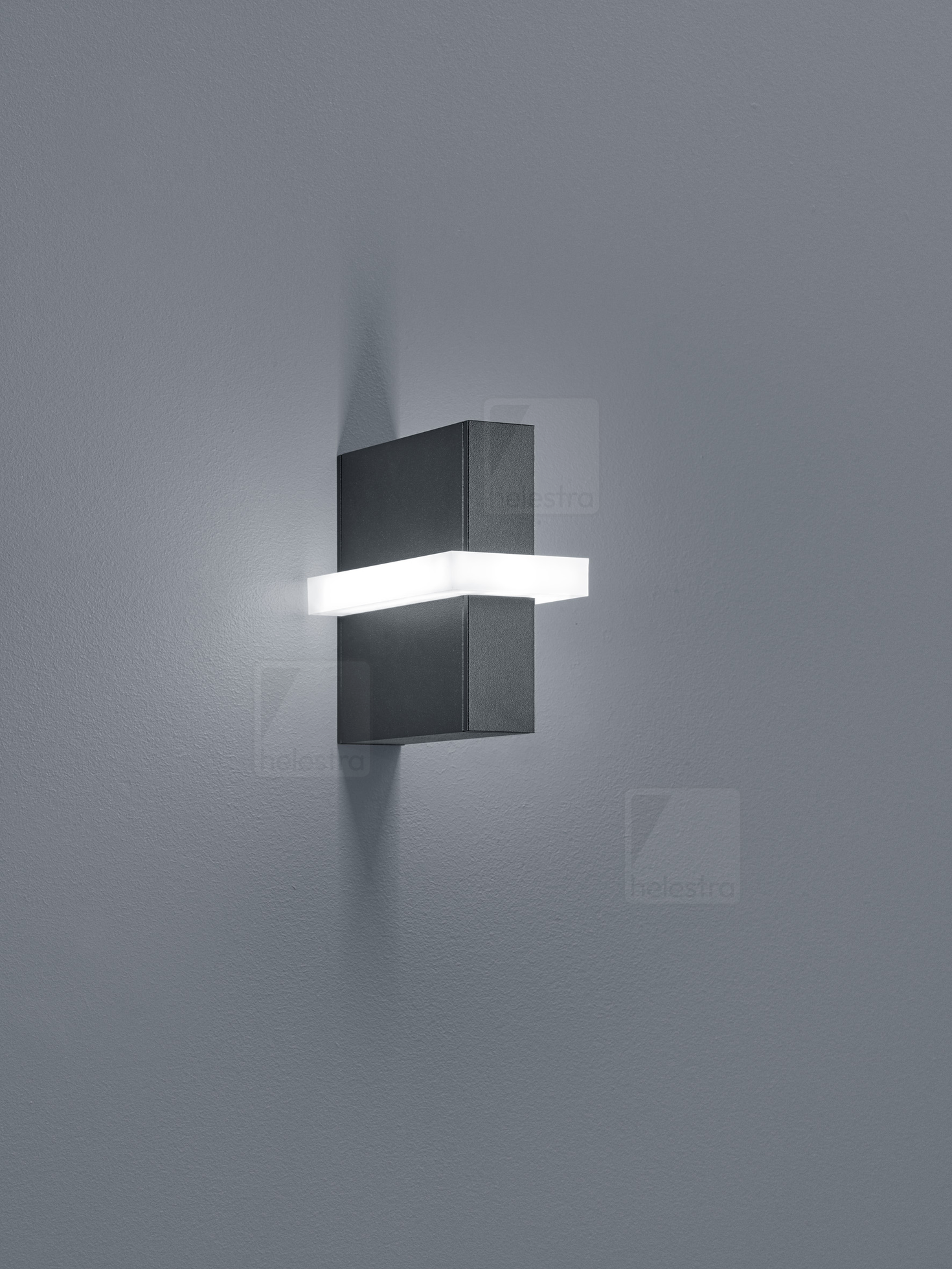 Helestra OKI  applique aluminium graphite