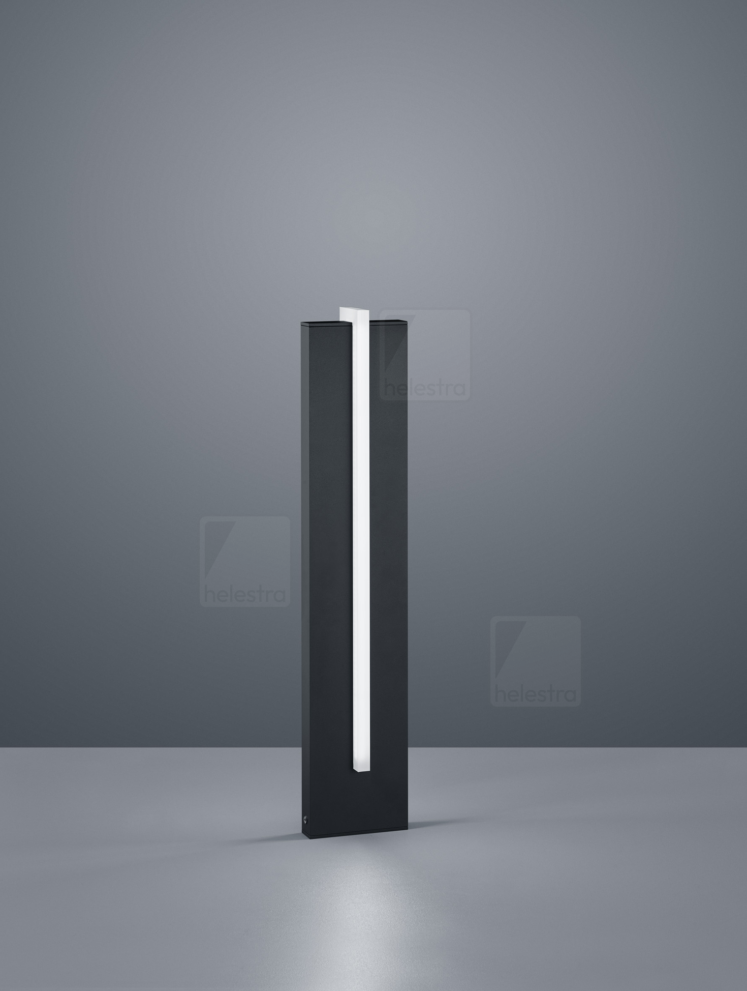 Helestra OKI  borne lumineuse aluminium graphite