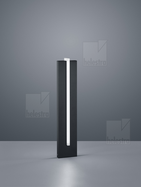 Helestra OKI  Pollerleuchte Aluminium graphit