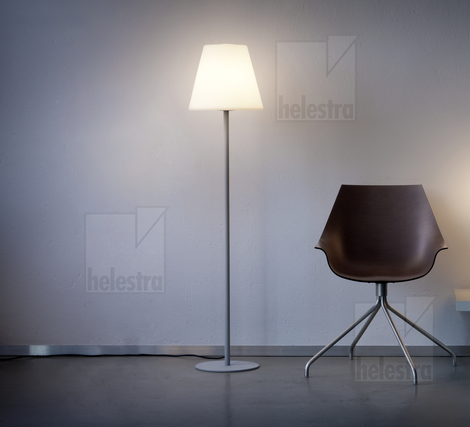 Helestra MORIS  floor luminaire steel silver grey