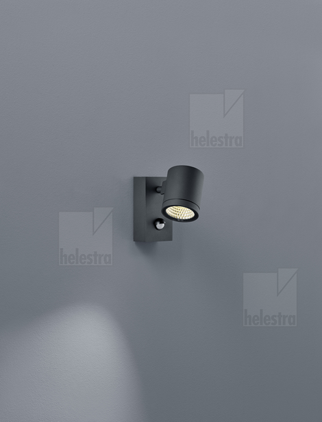Helestra PART  Wandleuchte Aluminium graphit