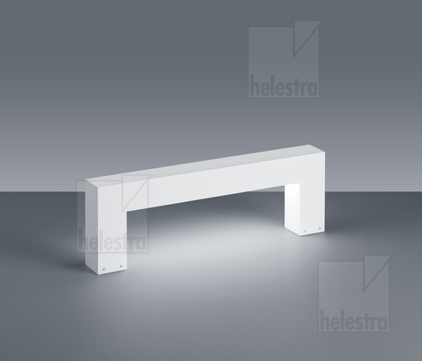 Helestra PORT  bollard luminaire aluminium mat white