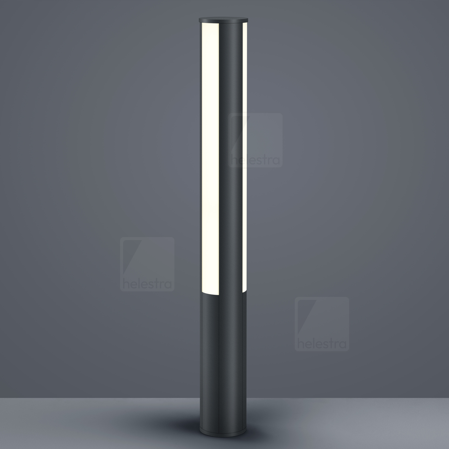 Helestra PIER  Pollerleuchte Aluminium graphit