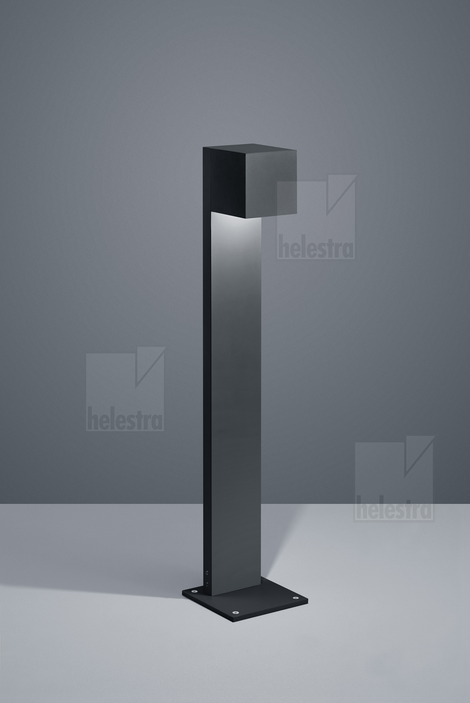 Helestra SIRI44  bollard luminaire aluminium graphite