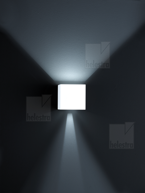 Helestra SIRI44  Wandleuchte Aluminium mattweiß