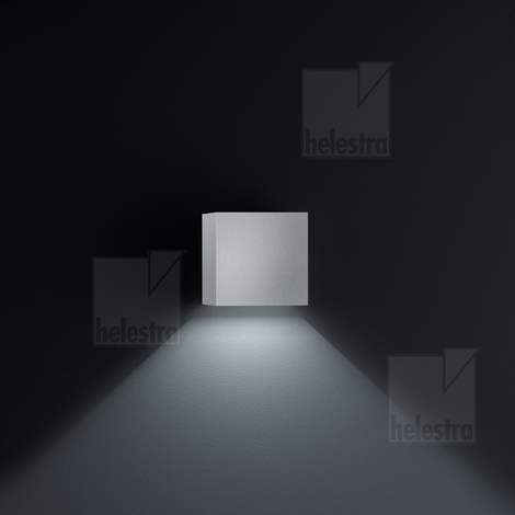 Helestra SIRI44  Wandleuchte Aluminium mattnickel