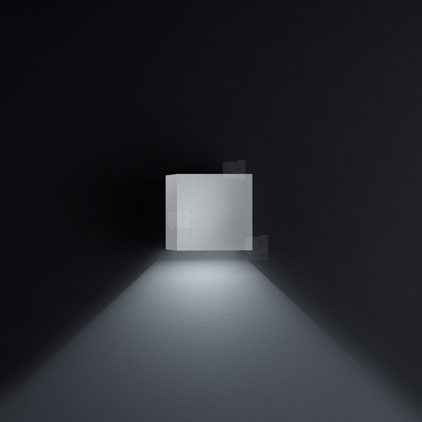 Helestra SIRI44  applique aluminium nickel mat