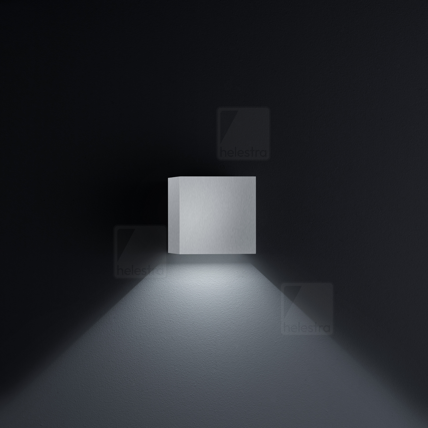 Helestra SIRI44  wall luminaire aluminium nickel mat