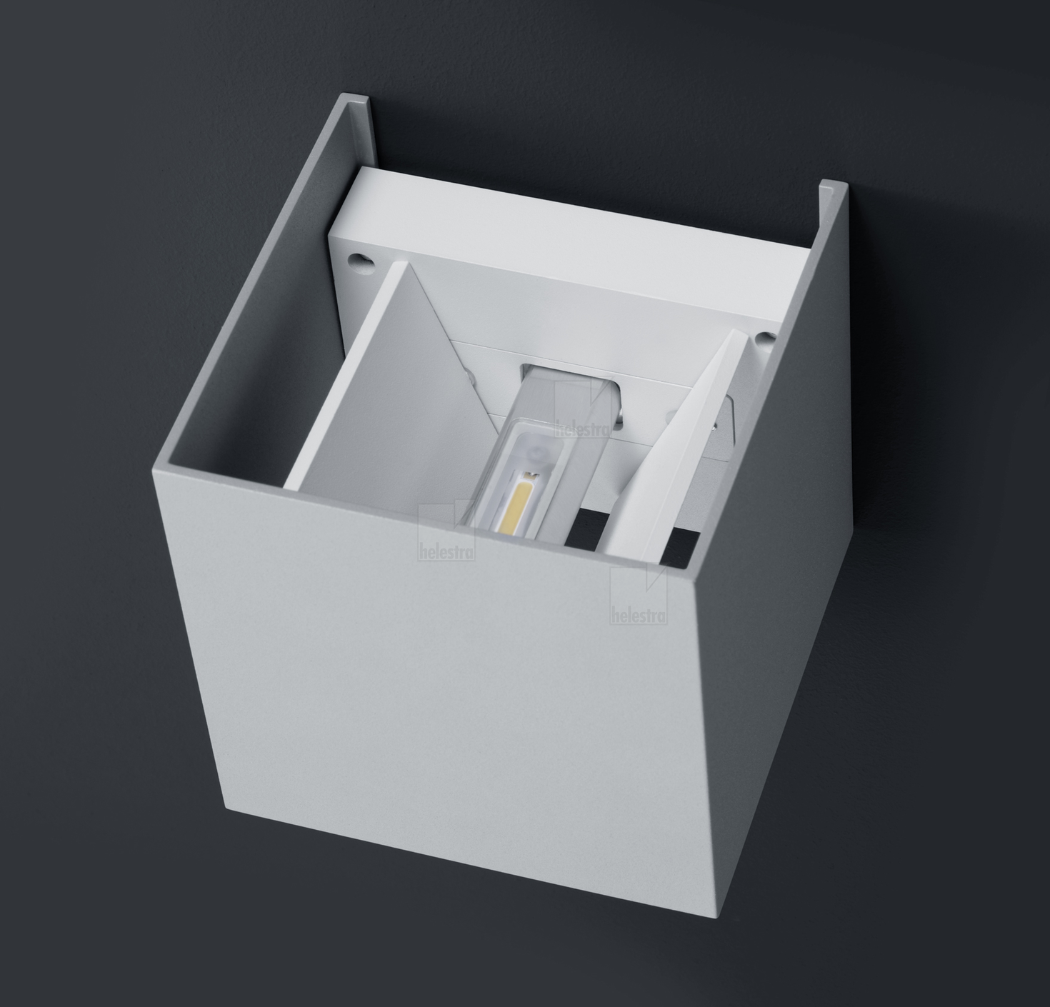 Helestra SIRI44-L  Wandleuchte Aluminium mattweiß