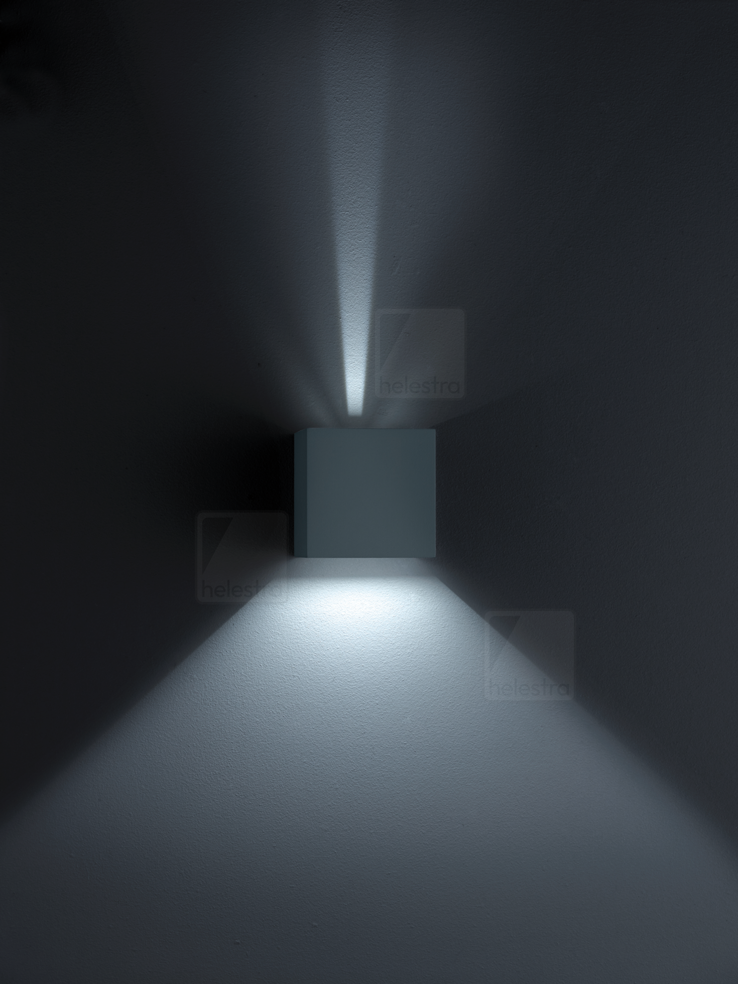 Helestra SIRI44  wall luminaire aluminium mat black