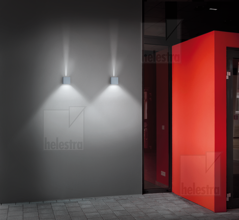 Helestra SIRI44  wall luminaire aluminium silver grey