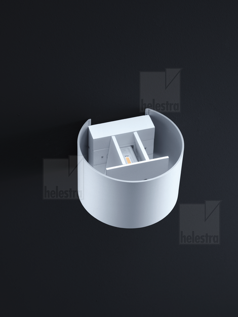 Helestra SIRI44-R  Wandleuchte Aluminium mattweiß