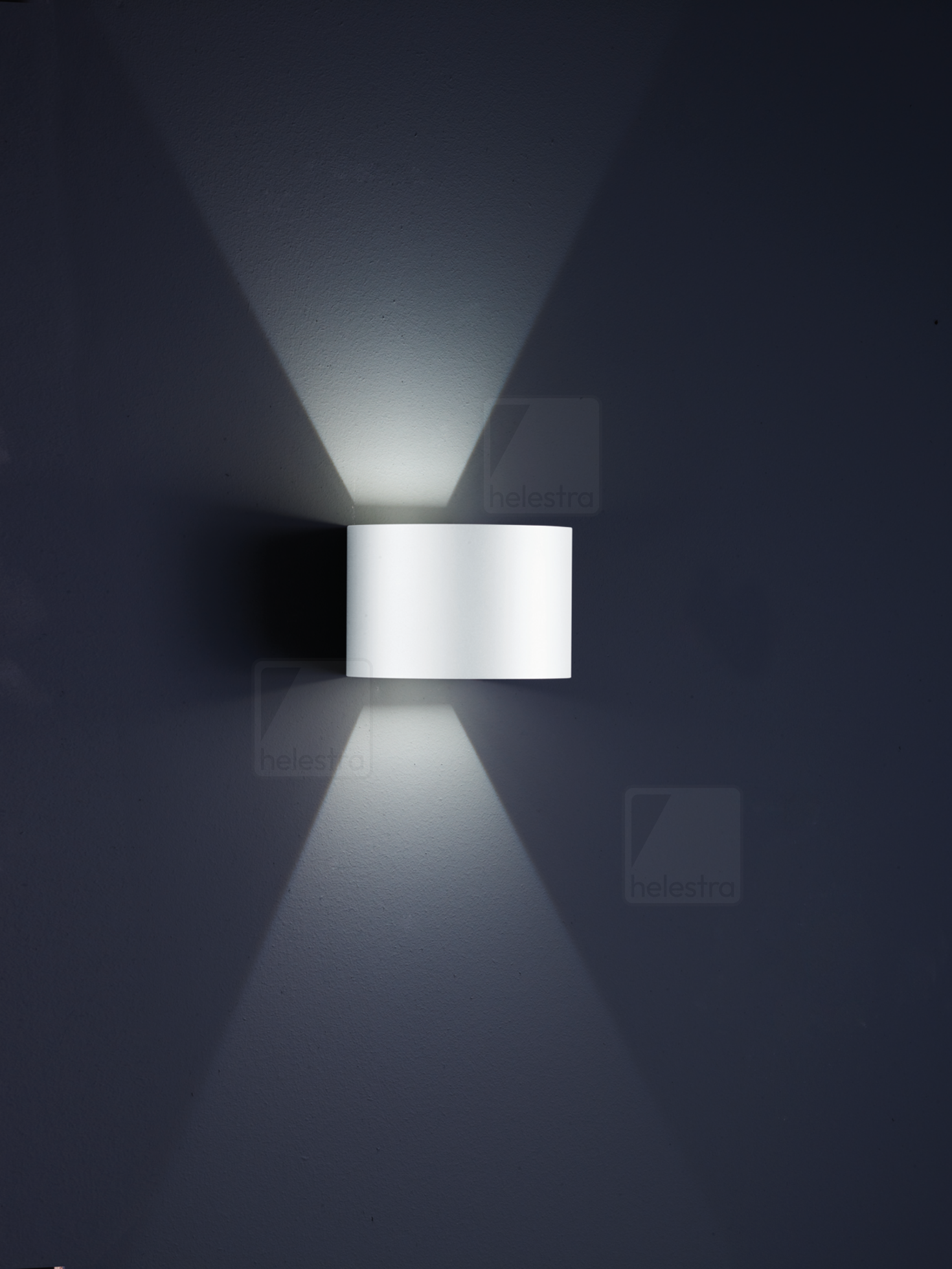 Helestra SIRI44  wall luminaire aluminium mat white