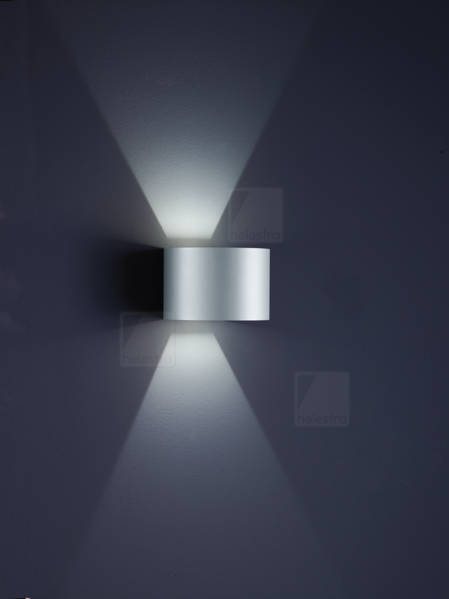 Helestra SIRI44  wall luminaire aluminium silver grey