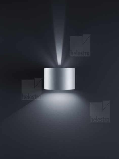 Helestra SIRI44-R  Wandleuchte Aluminium silbergrau