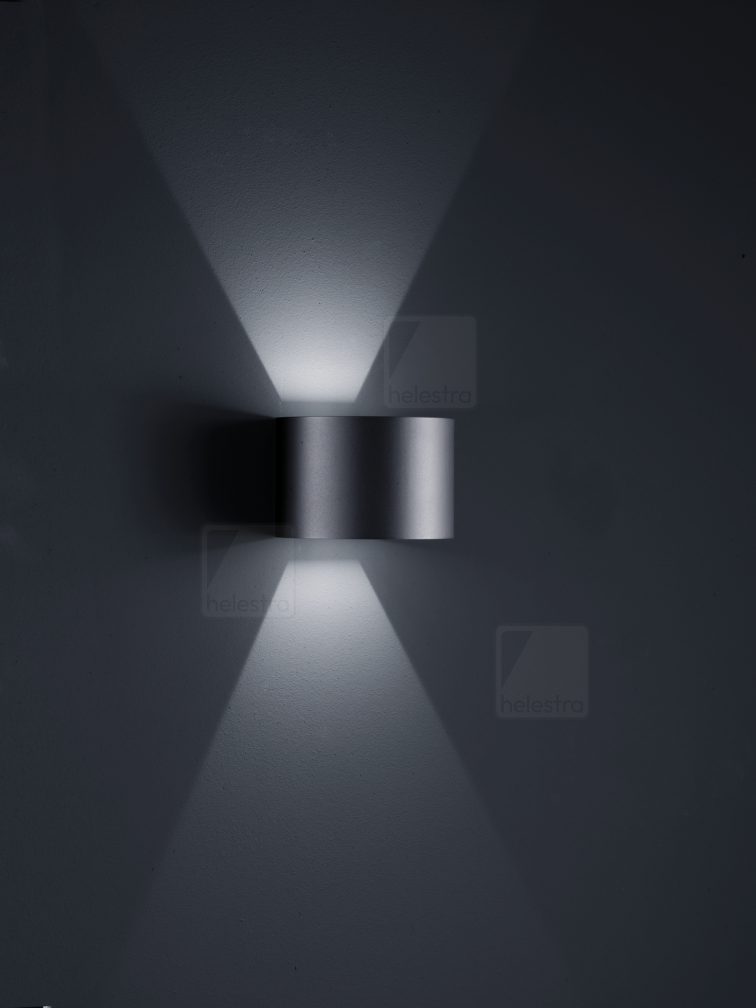 Helestra SIRI44  wall luminaire aluminium mat black