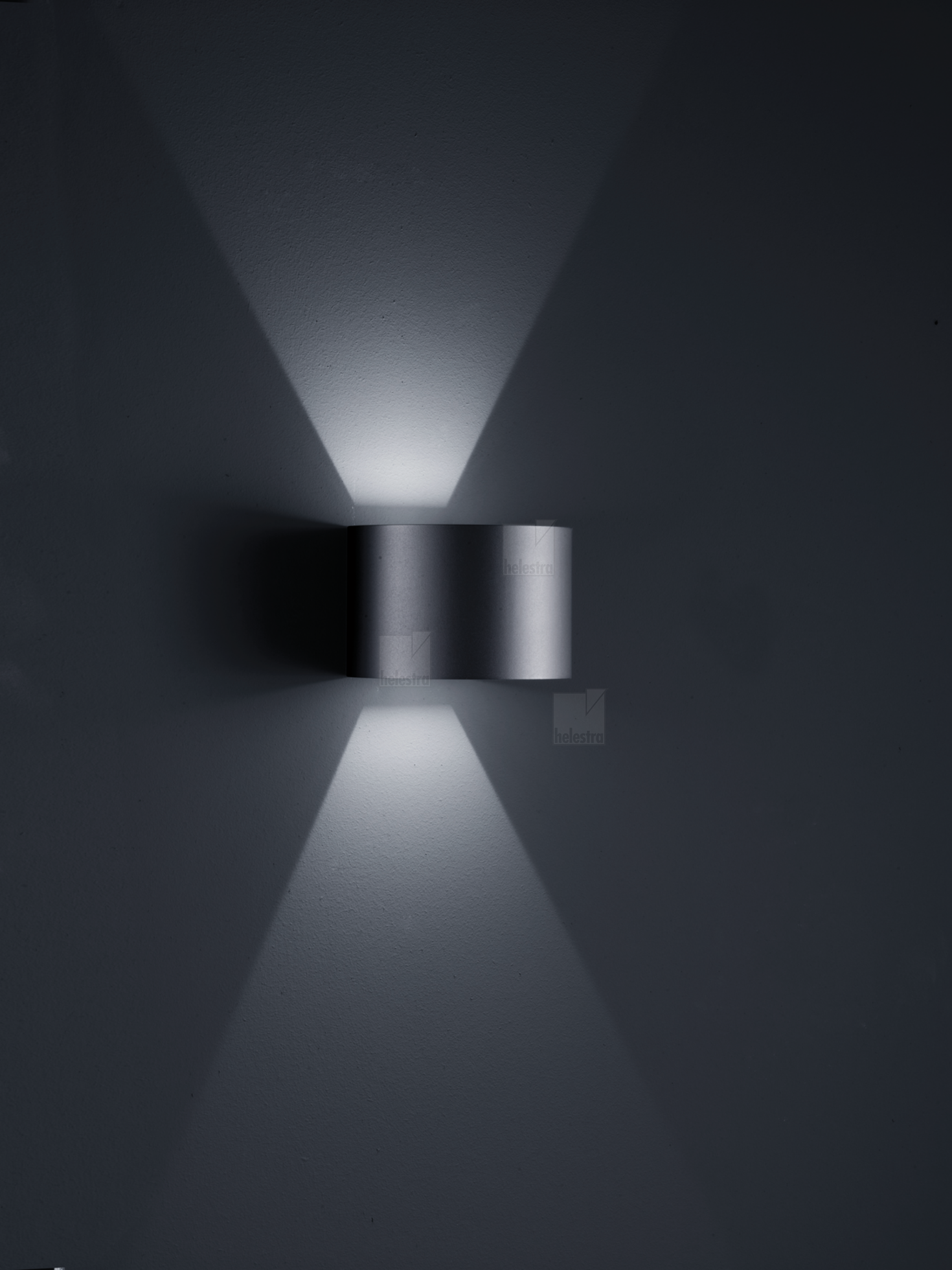 Helestra SIRI44-R  wall luminaire aluminium mat black