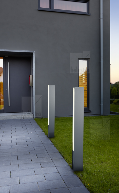 Helestra TENDO  bollard luminaire aluminium graphite