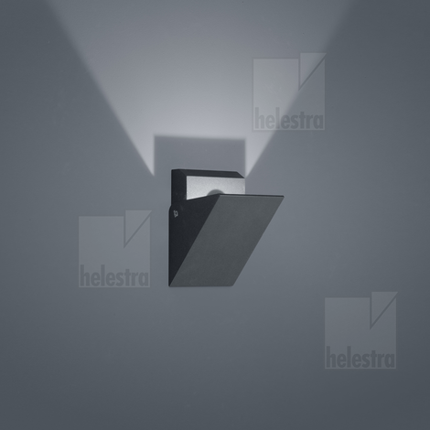 Helestra FREE  Wandleuchte Aluminium graphit
