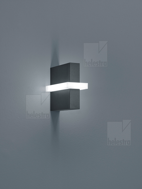 Helestra OKI  wall luminaire aluminium graphite