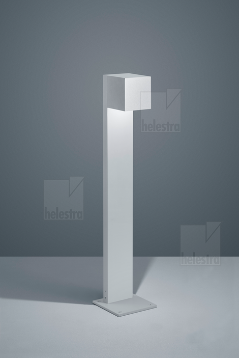 Helestra SIRI44  bollard luminaire aluminium silver grey