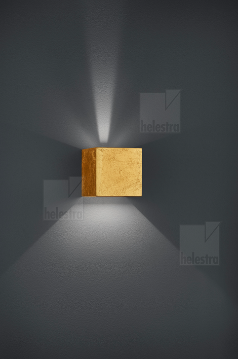 Helestra SIRI44  wall luminaire aluminium gold leaf