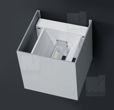 Helestra SIRI44-L  Wandleuchte Aluminium mattweiß