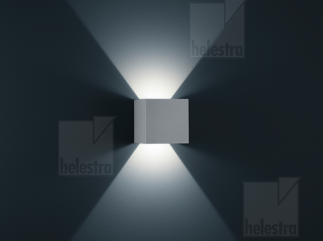 Helestra SIRI44-L  wall luminaire aluminium silver grey