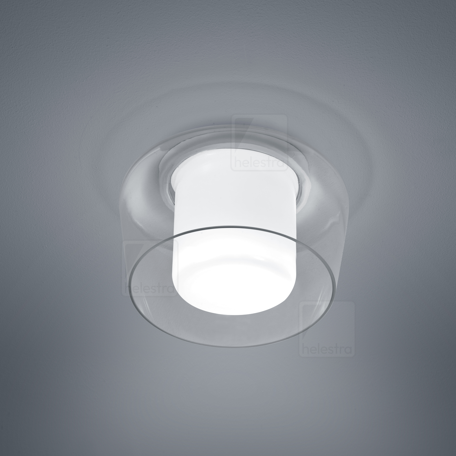 Helestra CANIO  Plafonnier Acier blanc mat