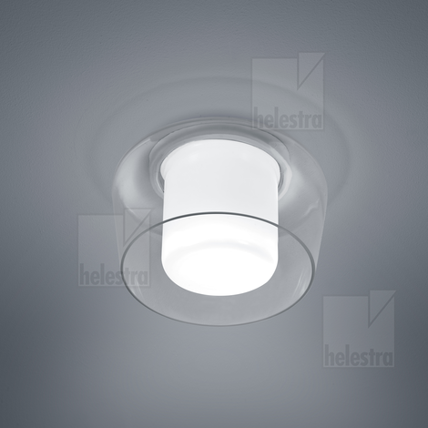 Helestra CANIO  Plafonnier Acier blanc mat