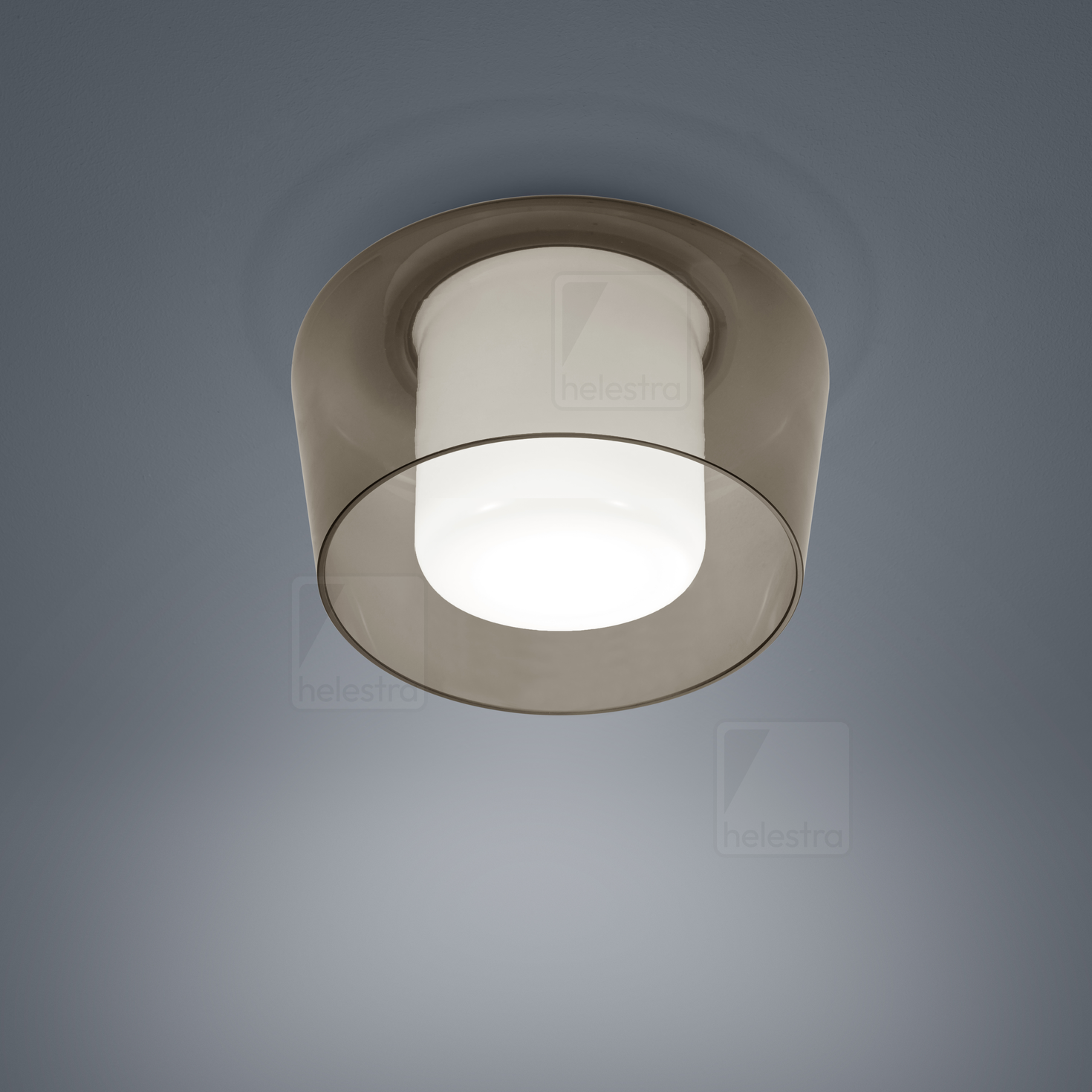 Helestra CANIO  Plafonnier Acier blanc mat