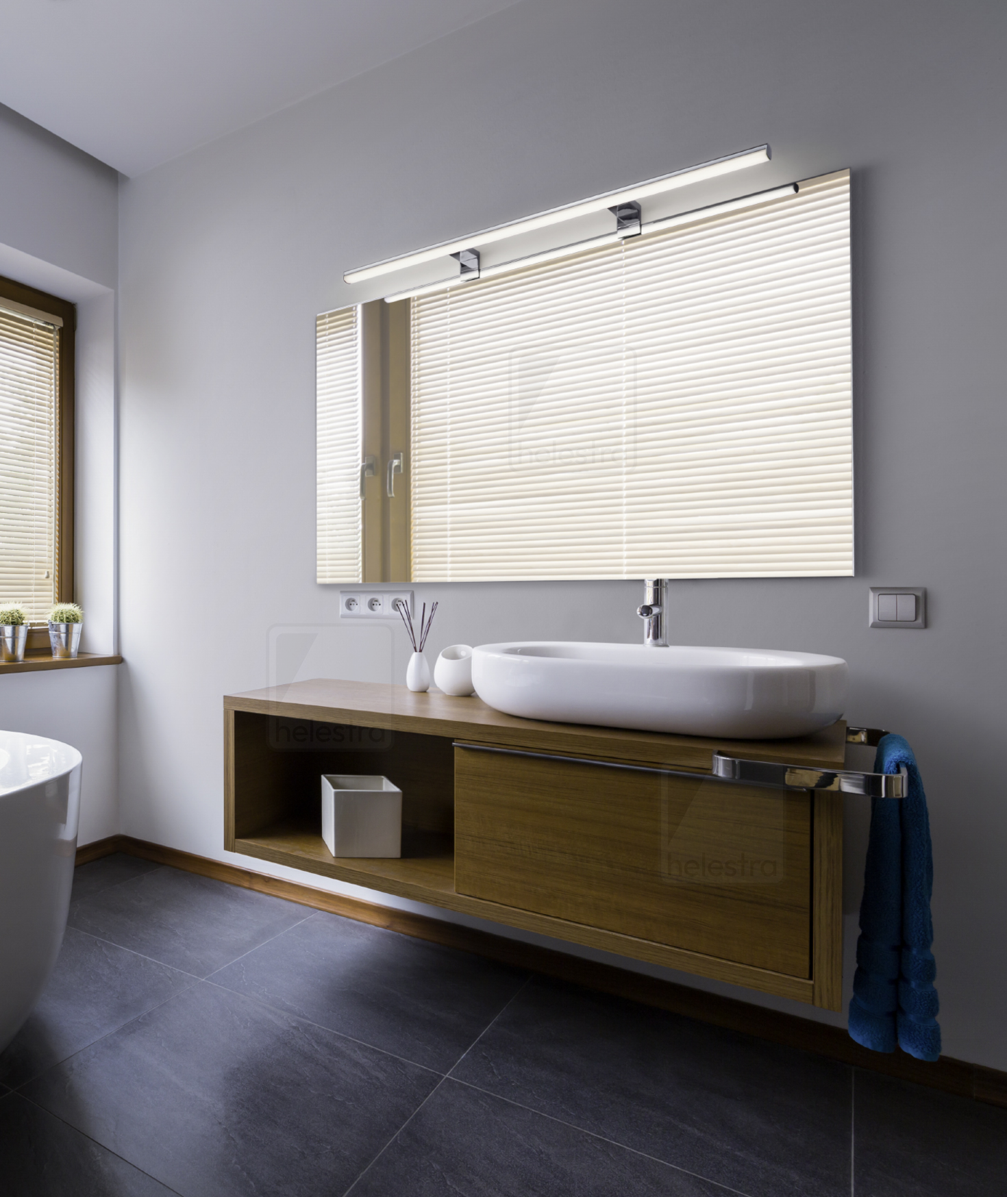 Helestra GAIA  applique aluminium chrome
