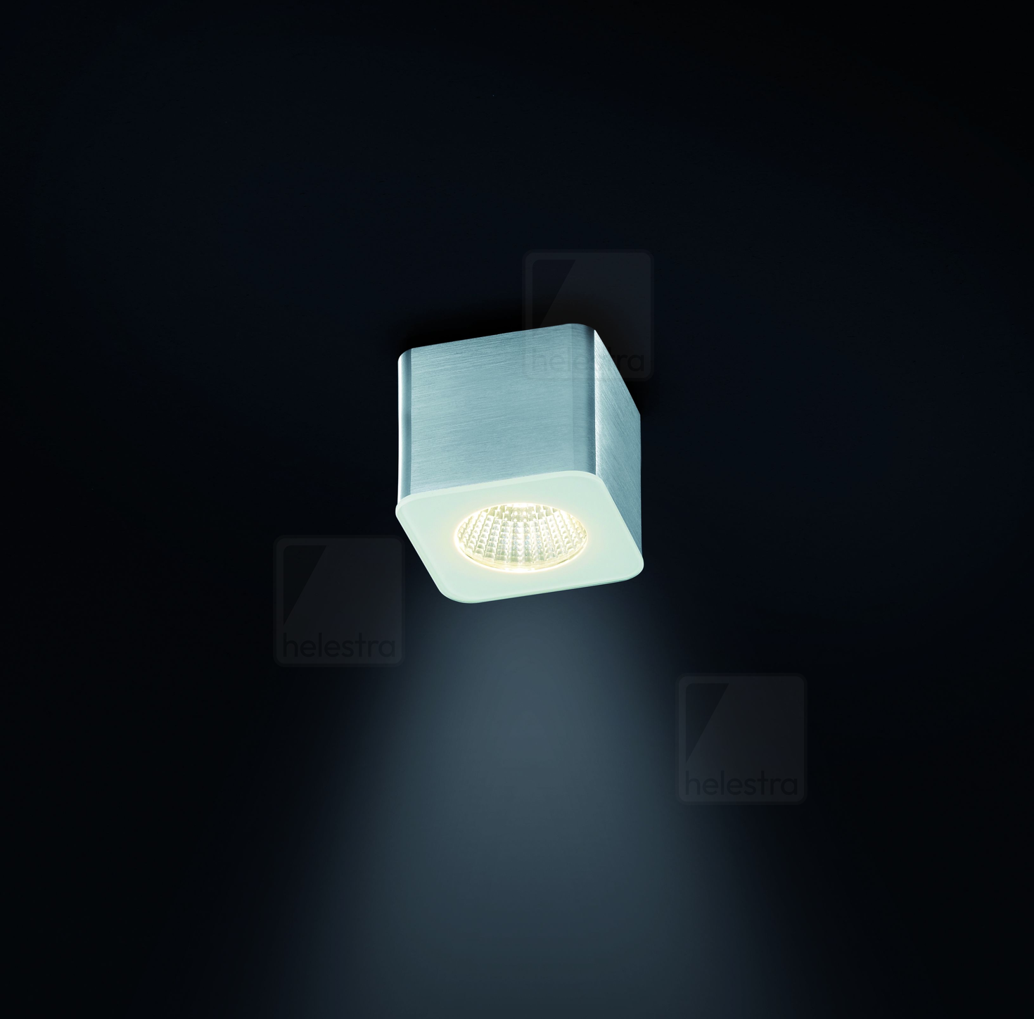 Helestra OSO  ceiling luminaire aluminium aluminium mat