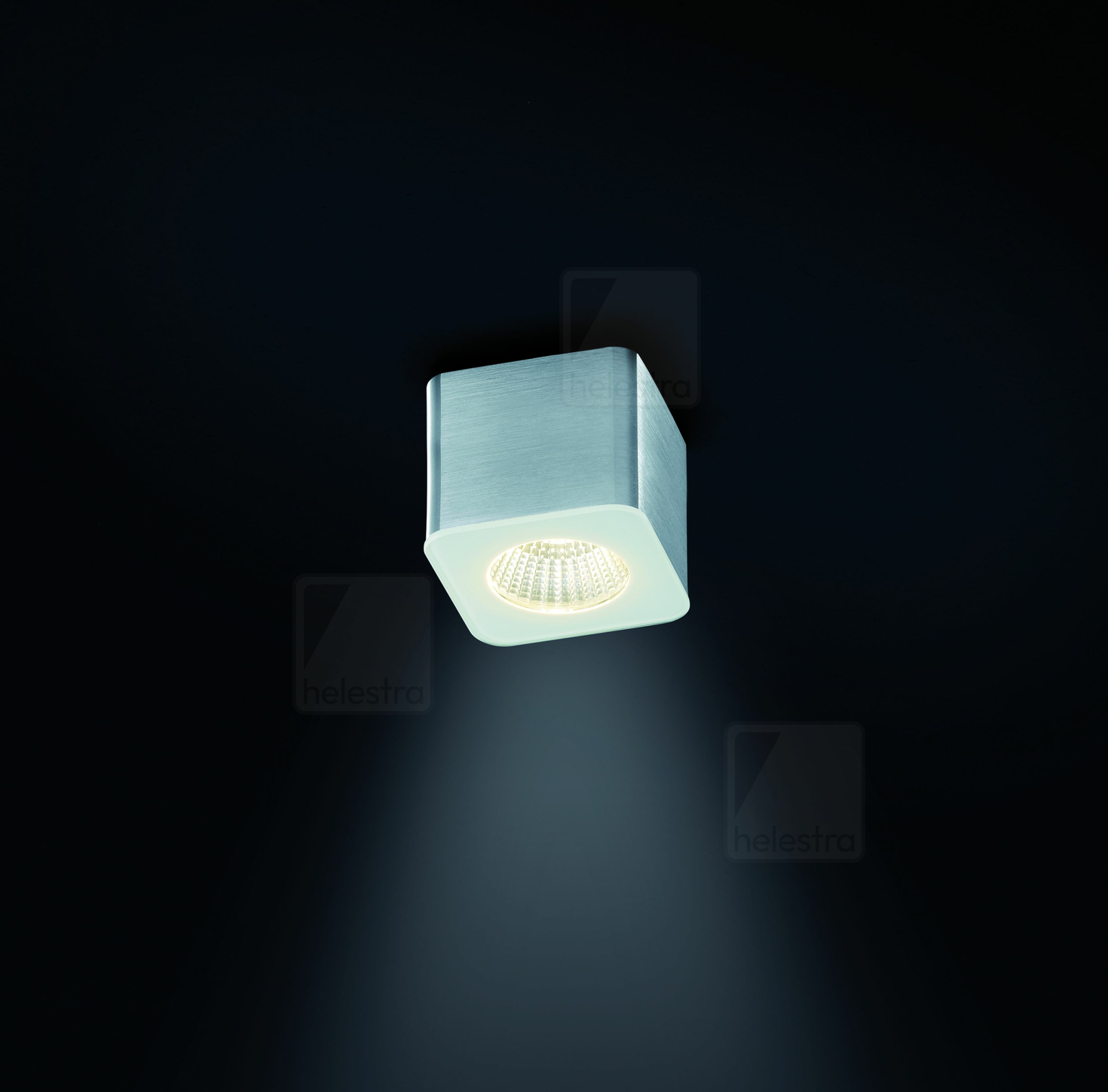 Helestra OSO  Deckenleuchte Aluminium aluminium matt