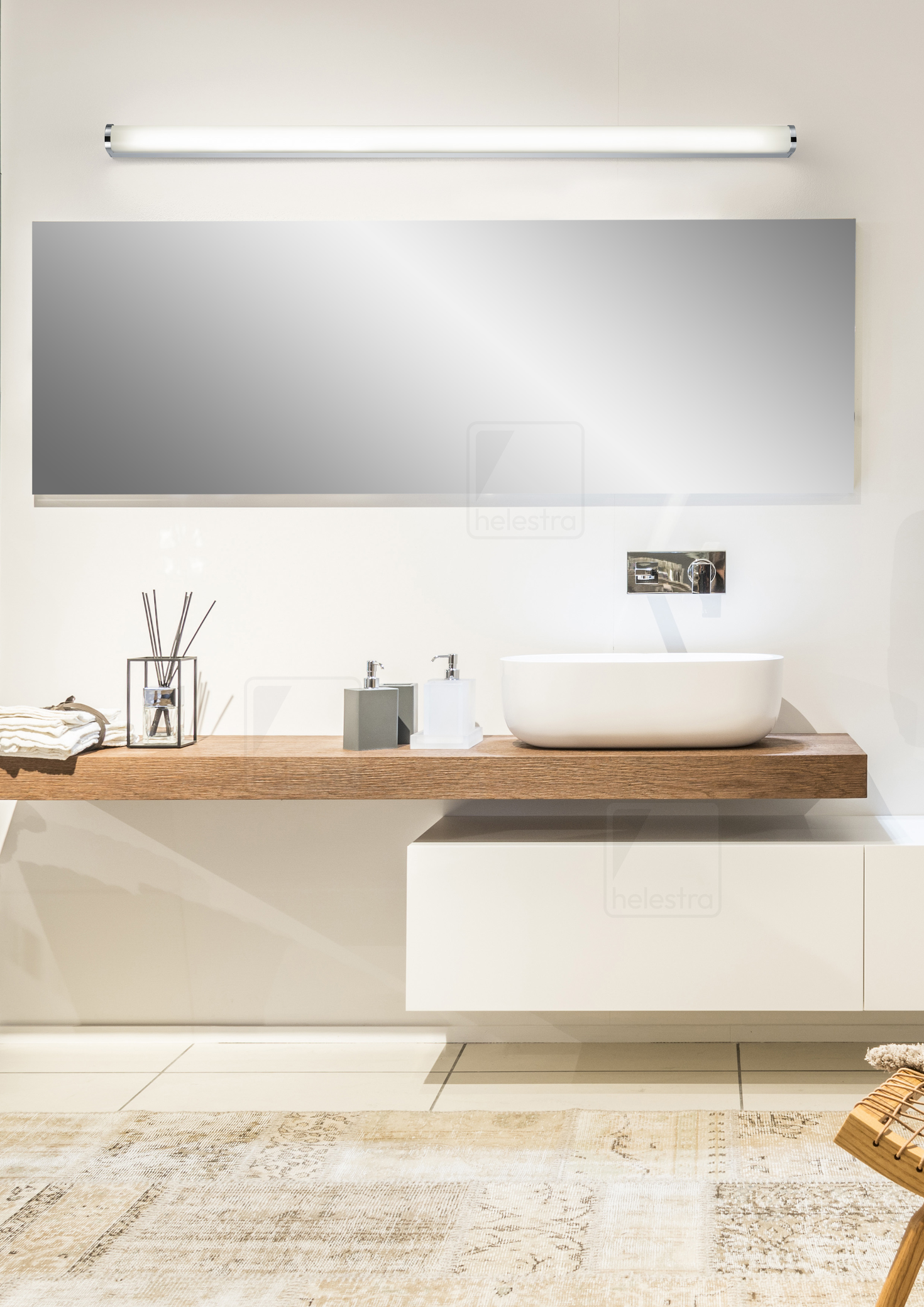 Helestra PONTO  Wandleuchte Aluminium chrom