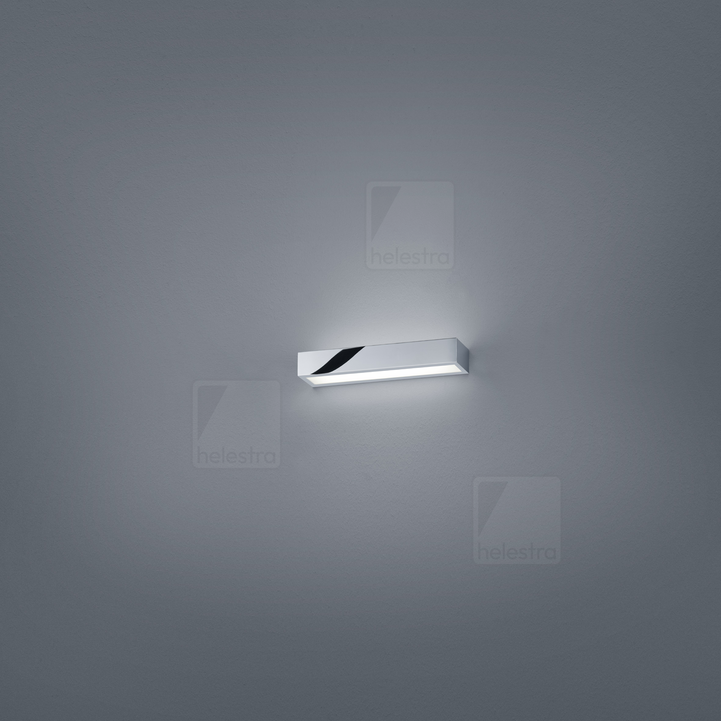 Helestra THEIA  lampada a parete acciaio cromato